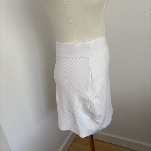 ASOS White Asymmetrical Mini Pencil Skirt - Picture 2 of 6